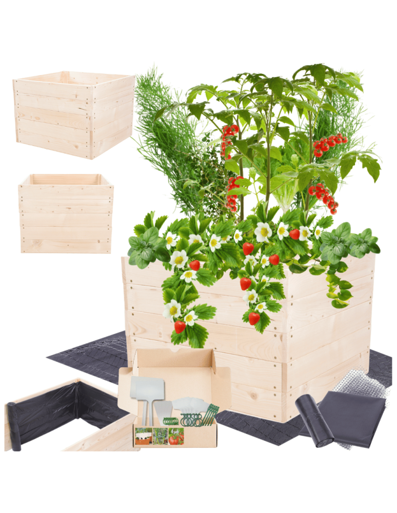 Uprawowe skrzynie ogrodowe- Warzywniaki- skrzynia do uprawy - Skrzynia na warzywa skrzynie na warzywnik inspekt donica grządka 45x83x80 - product b2b.wamar.biz 1