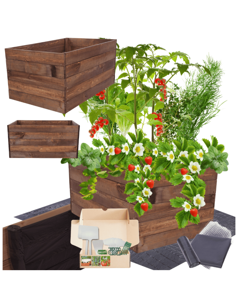 Uprawowe skrzynie ogrodowe- Warzywniaki- skrzynia do uprawy - Skrzynia na warzywa skrzynie na warzywnik inspekt donica grządka 45x93x80 - product b2b.wamar.biz 1