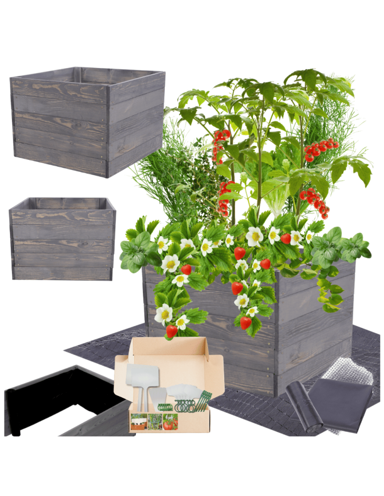 Uprawowe skrzynie ogrodowe- Warzywniaki- skrzynia do uprawy - Skrzynia na warzywa skrzynie na warzywnik inspekt donica grządka 45x93x80 - product b2b.wamar.biz 1