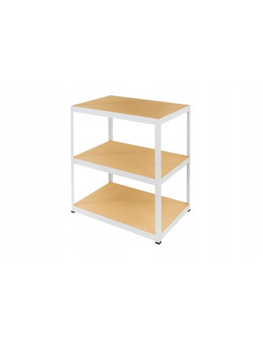 Regały Magazynowe - Regał metalowy regał magazynowy szpitalny HELIOS biały 106x180x60 3x175kg - product 3