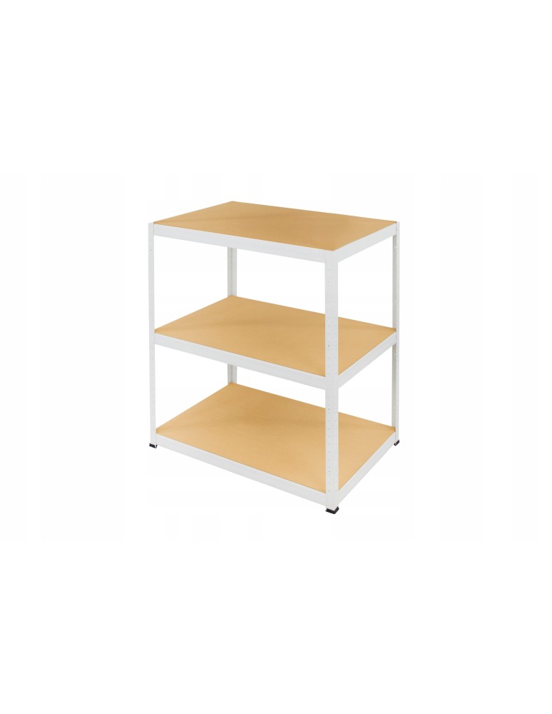 Regały Magazynowe - Regał metalowy regał magazynowy szpitalny HELIOS biały 90x180x30 3x175kg - product b2b.wamar.biz 3