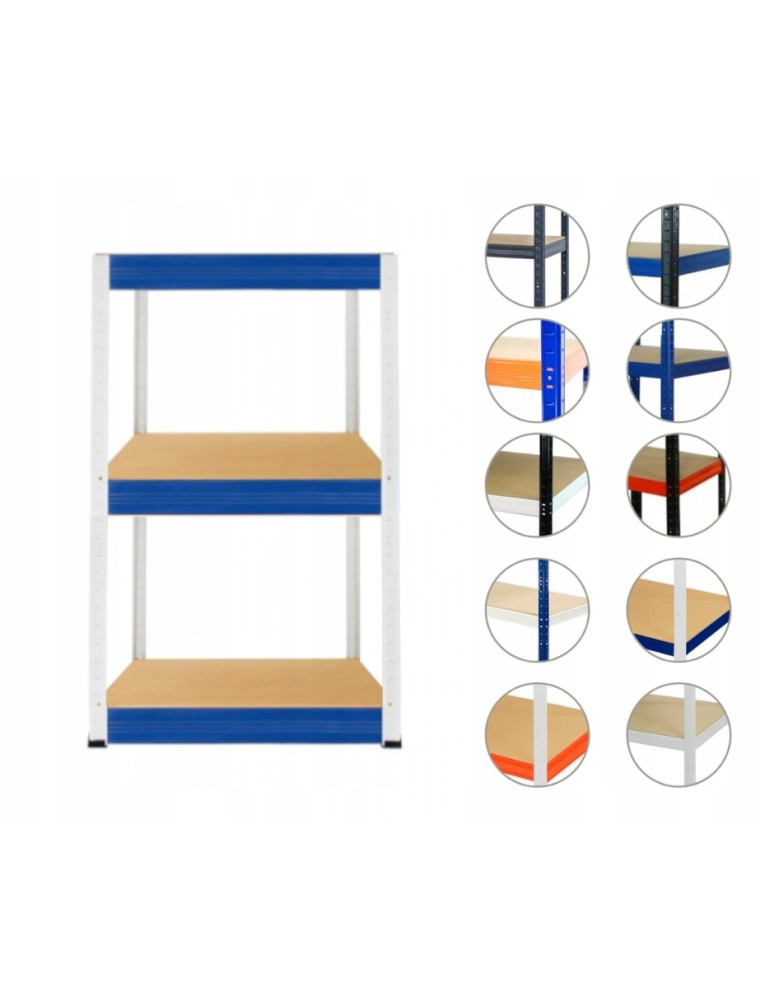 Regały Magazynowe - Regał metalowy HELIOS HWN 106x050x50 3 półki - product b2b.wamar.biz 1