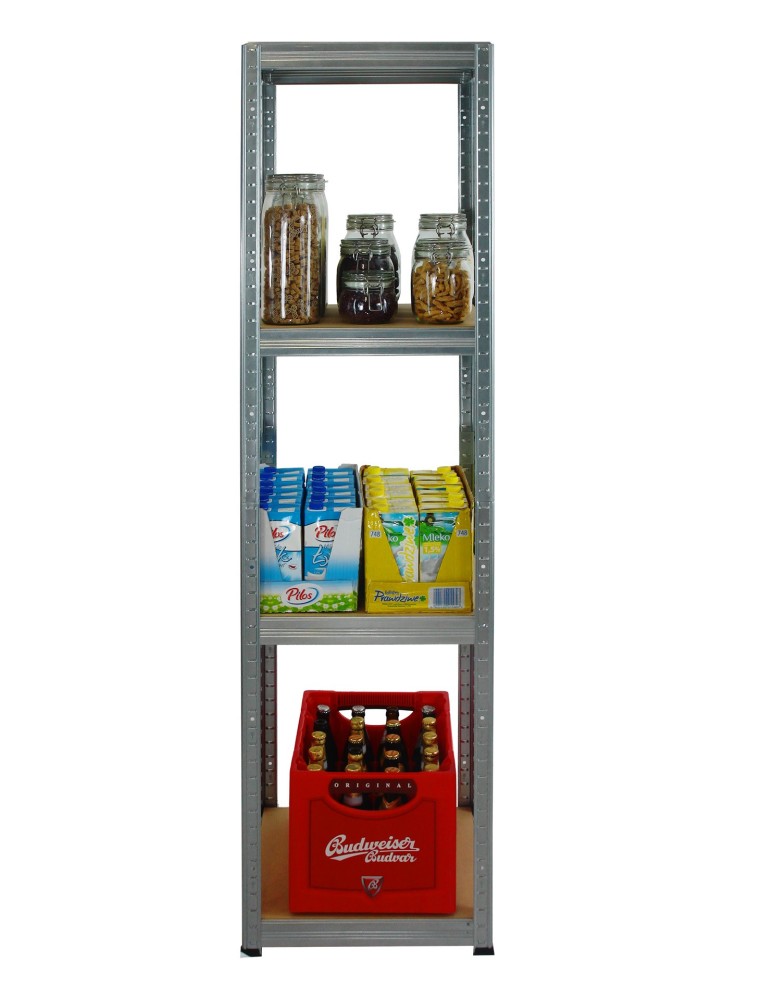 Regały Magazynowe - Regał Helios 180x40x40 cm 4 półki/175kg Ocynkowany - product b2b.wamar.biz 3
