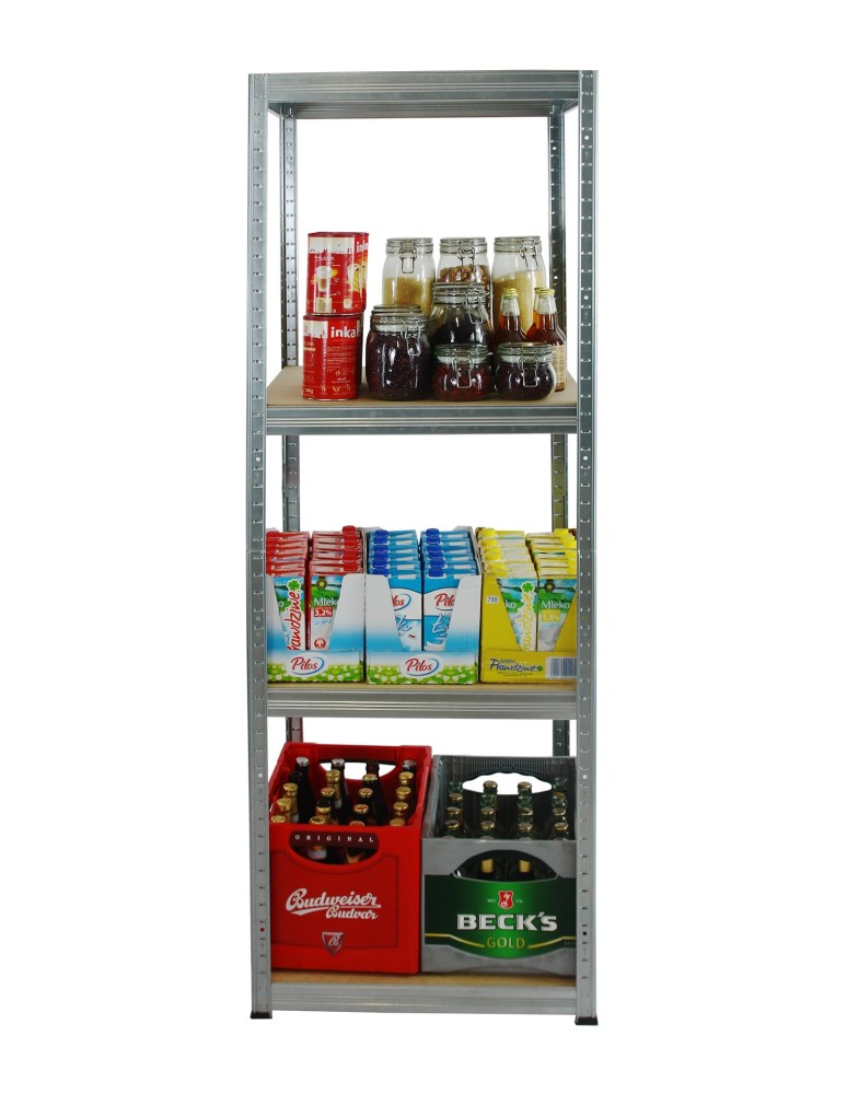 Regały Magazynowe - Regał Helios 180x50x50 cm 4 półki/175kg Ocynkowany - product b2b.wamar.biz 3