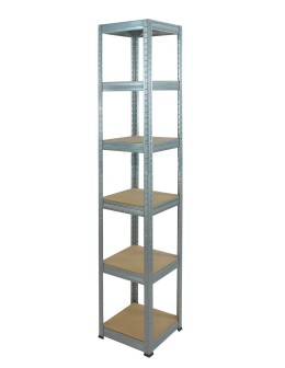Regał Helios 196x30x30 cm 6 półek/175kg Ocynkowany