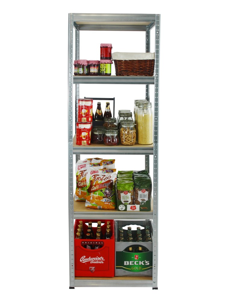 Regały Magazynowe - Regał Helios 196x60x60 cm 5 półek/175kg Ocynkowany - product b2b.wamar.biz 3