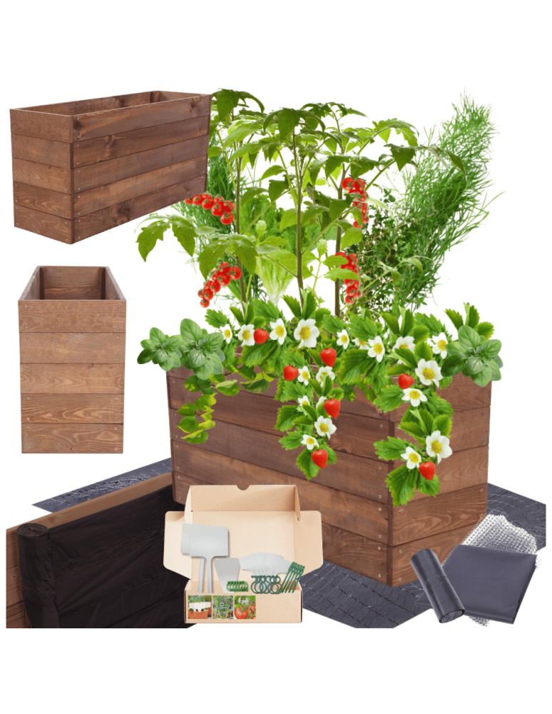 Uprawowe skrzynie ogrodowe- Warzywniaki- skrzynia do uprawy - Skrzynia na warzywa skrzynie na warzywnik inspekt donica grządka 45x103x30 - product b2b.wamar.biz 1
