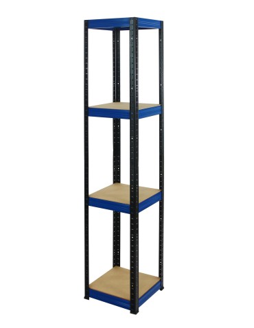 Regały - Regał Helios 180x35x35 cm 4 półki/175kg Biało-Biały - product 5