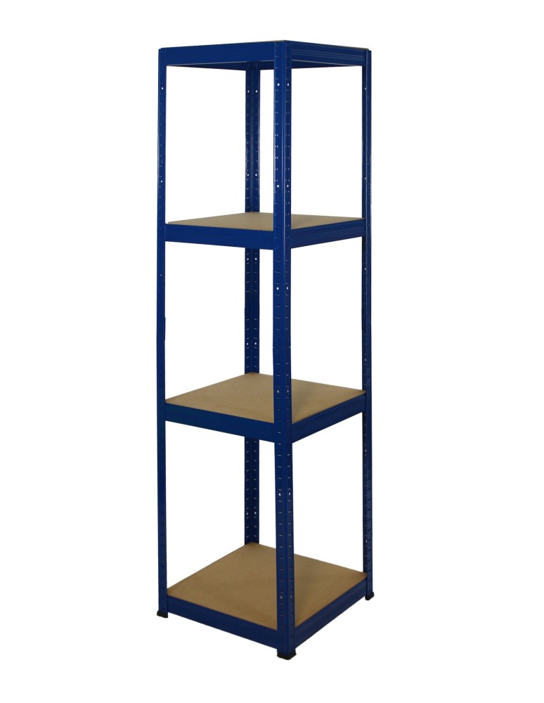 Regały - Regał Helios 180x40x40 cm 4 półki/175kg Biało-Biały - product b2b.wamar.biz 2