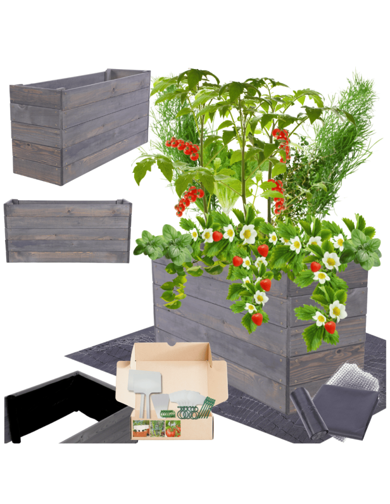 Uprawowe skrzynie ogrodowe- Warzywniaki- skrzynia do uprawy - Skrzynia na warzywa skrzynie na warzywnik inspekt donica grządka 45x103x30 - product b2b.wamar.biz 1