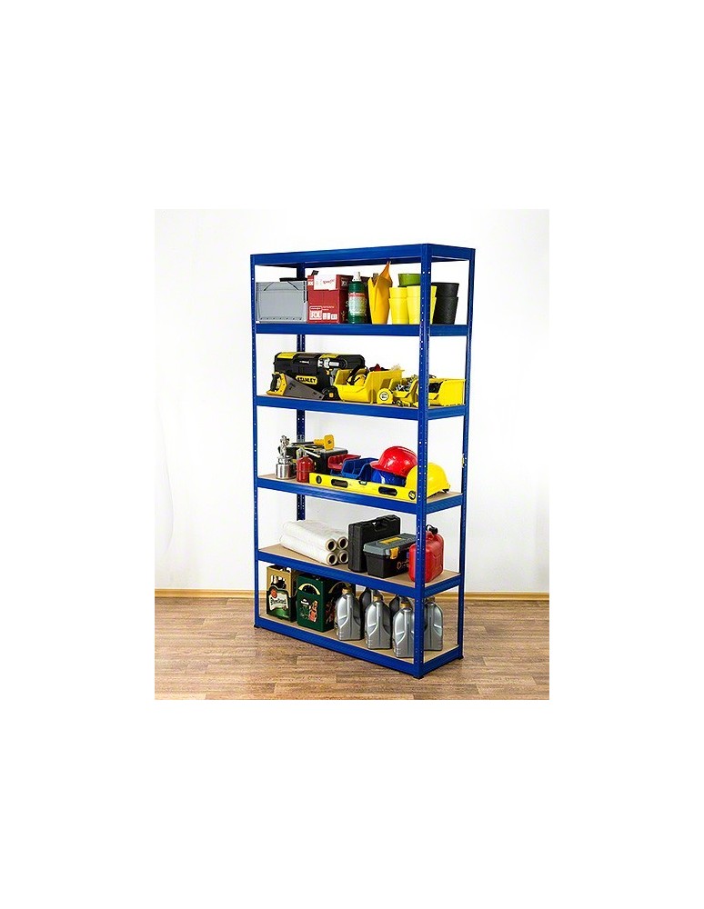 Regały - Regał Helios 196x120x50 cm 6 półek/350kg Czarno-Pomarańczowy - product b2b.wamar.biz 32