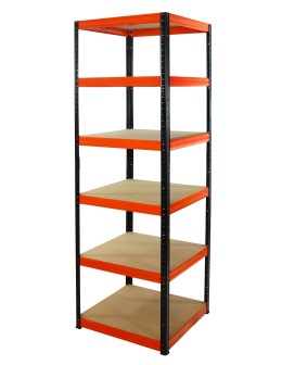 Regał Helios 196x50x50 cm 6 półek/175kg Biało-Biały - product 2