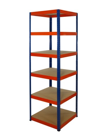 Regały - Regał Helios 196x50x50 cm 6 półek/175kg Biało-Biały - product 5