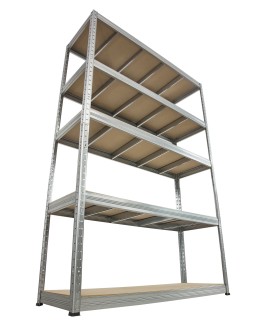 Regał Helios 196x90x60 cm 5 półek/400kg Ocynkowany