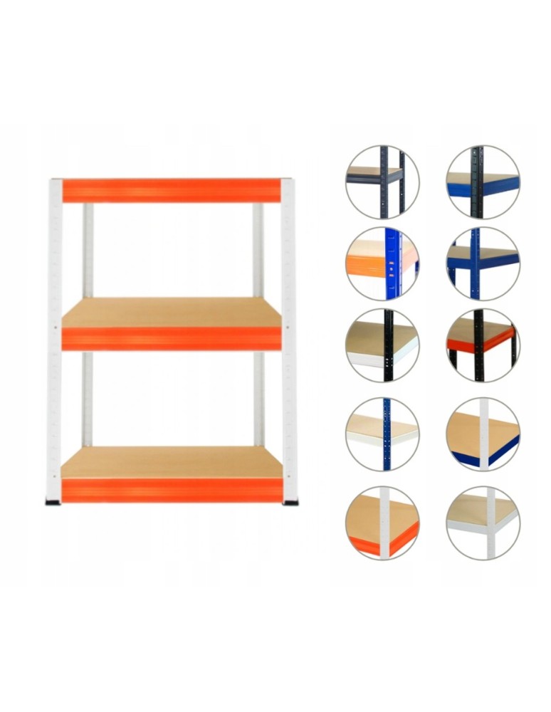 Regały Magazynowe - Regał metalowy HELIOS HWO 106x040x40 3 półki - product b2b.wamar.biz 1