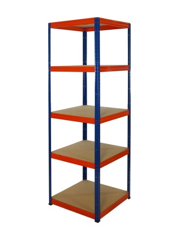 Regały - Regał Helios 213x50x50 cm 5 półek/175kg Biało-Biały - product 5