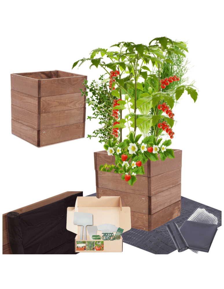 Uprawowe skrzynie ogrodowe- Warzywniaki- skrzynia do uprawy - Skrzynia na warzywa skrzynie na warzywniak inspekt donica grządka 36x33x30 - product b2b.wamar.biz 1