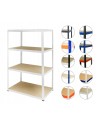 Regał metalowy regał magazynowy szpitalny HELIOS biały 180x180x60 4x275kg