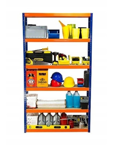 Regały Magazynowe - Regał metalowy regał magazynowy szpitalny HELIOS biały 196x120x35 7x175kg - product 3