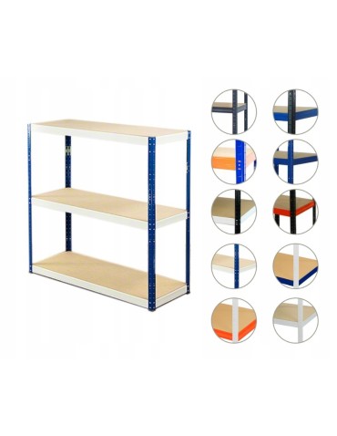 Regał metalowy HELIOS HNW 90x150x30 3x275kg