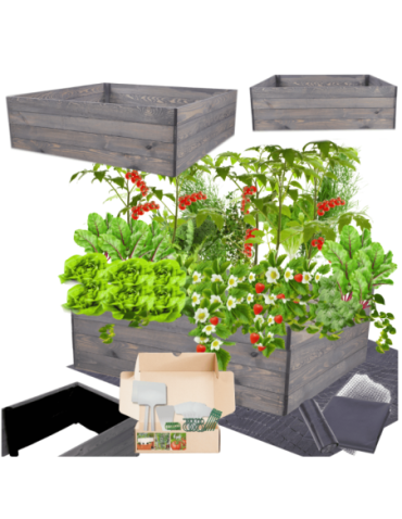 Uprawowe skrzynie ogrodowe- Warzywniaki- skrzynia do uprawy - Skrzynia na warzywa skrzynie na warzywniak inspekt donica grządka 36x120x117 - product 1