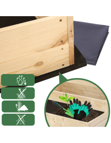 Uprawowe skrzynie ogrodowe- Warzywniaki- skrzynia do uprawy - Skrzynia na warzywa skrzynie na warzywniak inspekt donica grządka 36x120x117 - product 8