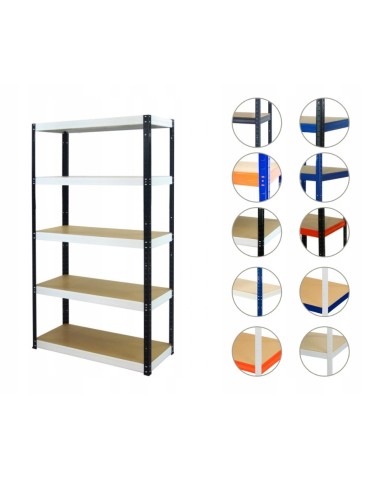 Regał metalowy HELIOS HBW 180x100x60 5x175kg