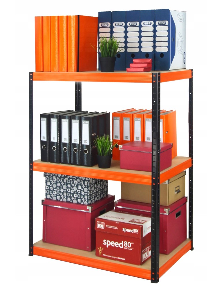 Regały Magazynowe - Regał metalowy HELIOS HBO 106x075x30 3x175kg - product b2b.wamar.biz 3