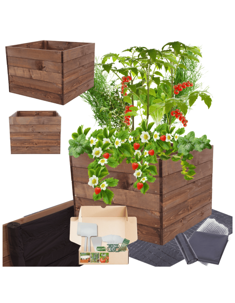 Uprawowe skrzynie ogrodowe- Warzywniaki- skrzynia do uprawy - Skrzynia na warzywa skrzynie na warzywnik inspekt donica grządka 45x63x60 - product b2b.wamar.biz 1