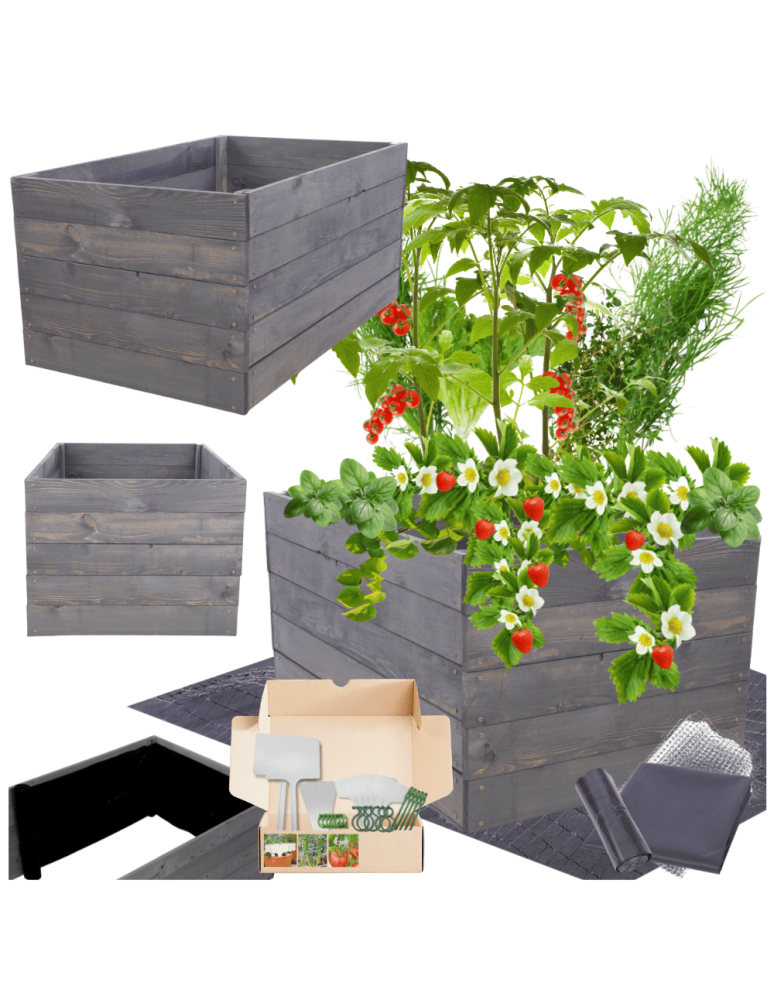 Uprawowe skrzynie ogrodowe- Warzywniaki- skrzynia do uprawy - Skrzynia na warzywa skrzynie na warzywnik inspekt donica grządka 45x63x60 - product b2b.wamar.biz 1