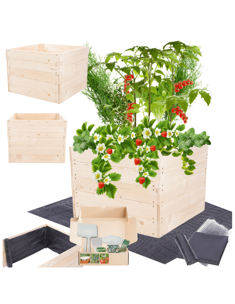 Uprawowe skrzynie ogrodowe- Warzywniaki- skrzynia do uprawy - Skrzynia na warzywa skrzynie na warzywnik inspekt donica grządka 45x63x60 - product b2b.wamar.biz 1