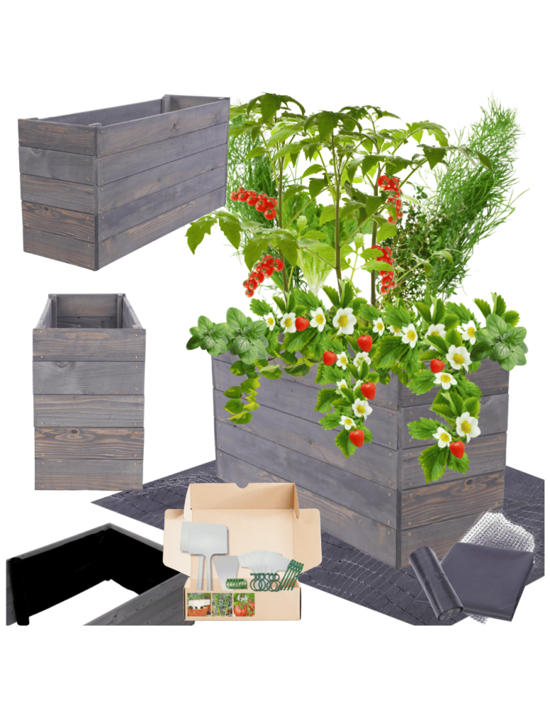 Uprawowe skrzynie ogrodowe- Warzywniaki- skrzynia do uprawy - Skrzynia na warzywa skrzynie na warzywnik inspekt donica grządka 45x83x30 - product b2b.wamar.biz 1