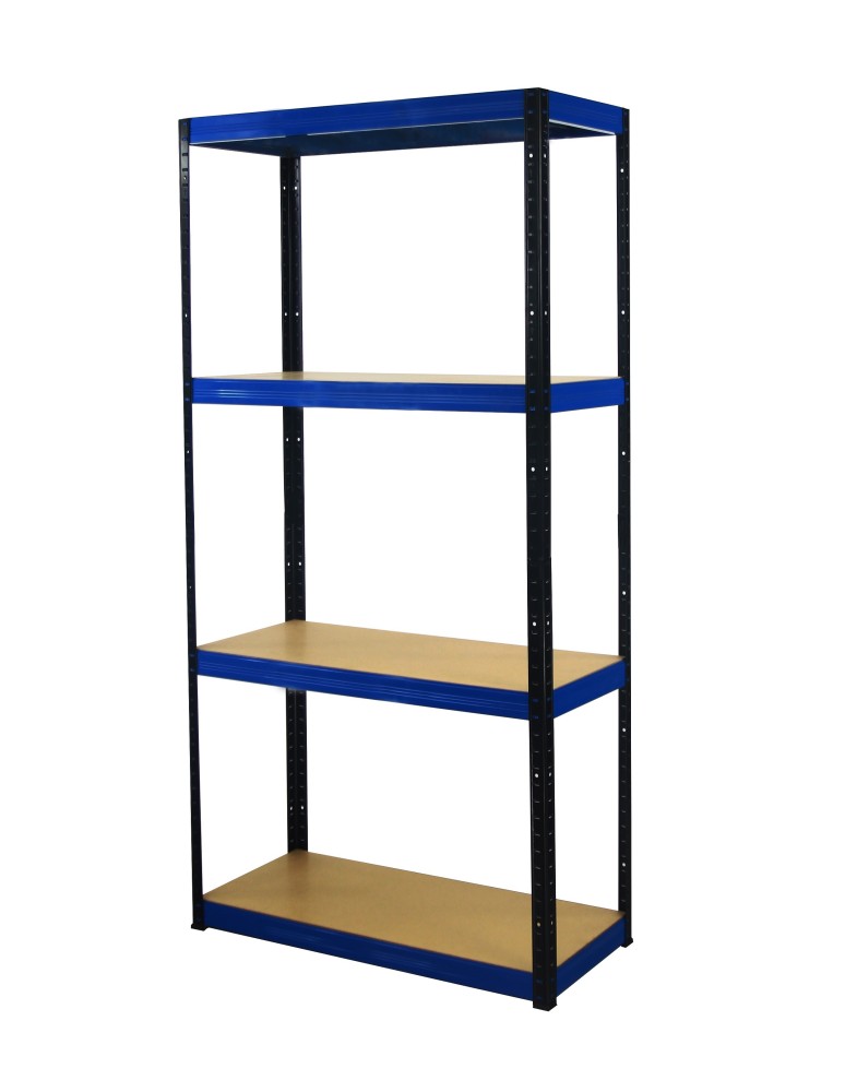 Regały - Color 180x120x60 cm 4 półki/350kg Czarno-Niebieski - product b2b.wamar.biz 1