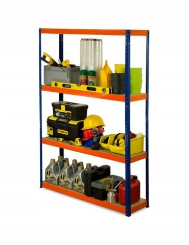 Regały Magazynowe - Regał metalowy HELIOS HNO 196x150x35 4x275kg - produkt 3