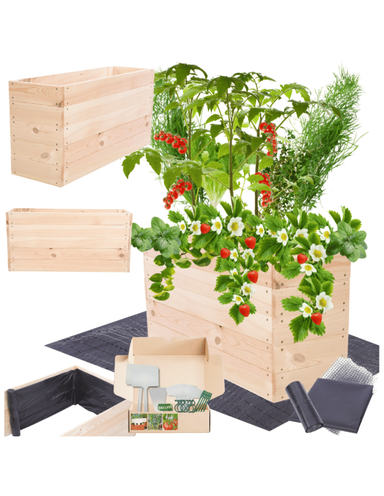 Uprawowe skrzynie ogrodowe- Warzywniaki- skrzynia do uprawy - Skrzynia na warzywa skrzynie na warzywnik inspekt donica grządka 45x93x30 - product b2b.wamar.biz 1