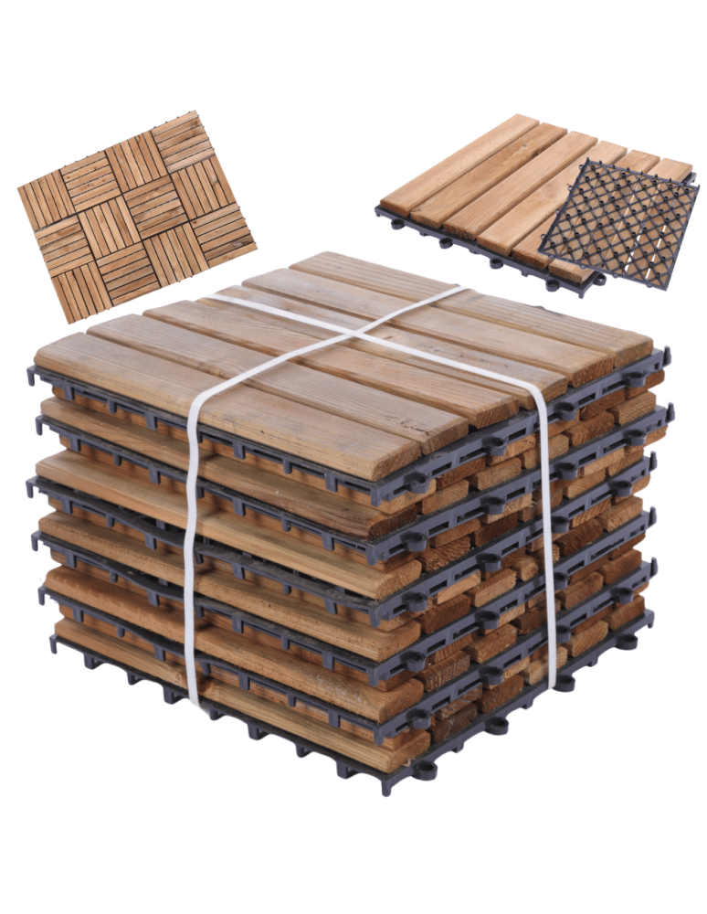 Podesty tarasowe - Płytki drewniane podest tarasowy panel płytka balkonowe IMPREGNAT 30x30 1M2 - product b2b.wamar.biz 1