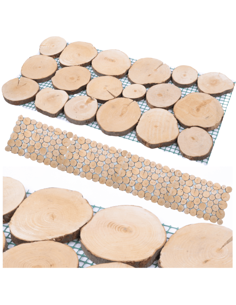 Ścieżki Ogrodowe - Ścieżka ogrodowa 80x40 cm chodnik plastry drewna BUKOWE ścieżki EKO DREWNO - product b2b.wamar.biz 1