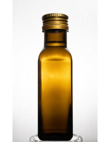 Oliwkowa butelka Marasca 100 ml · fi 31,5 mm · złota zakrętka · Zestaw 6 sztuk - product 2