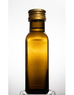 Oliwkowa butelka Marasca 100 ml · fi 31,5 mm · złota zakrętka · Zestaw 6 sztuk - product 2
