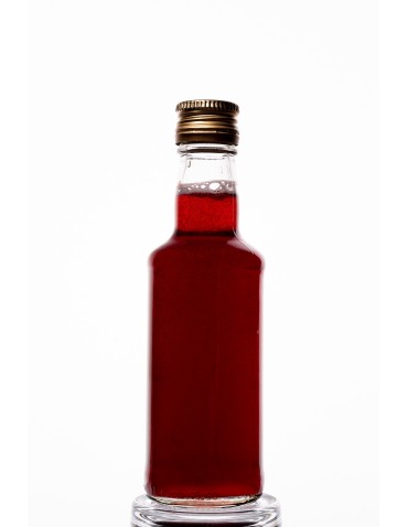 Szklane butelki na alkohol - galoniki - Butelka monopolowa 200 ml · fi 28 mm · złota nakrętka · komplet 6 sztuk - product 5