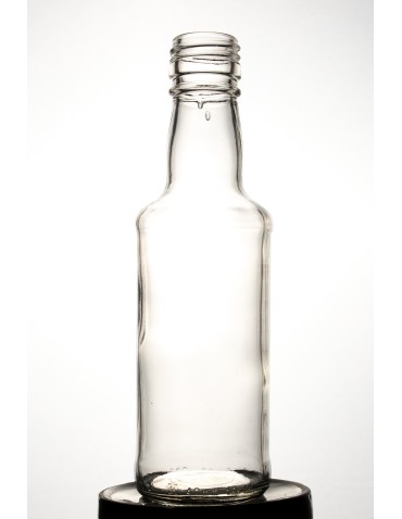 Szklane butelki na alkohol - galoniki - Butelka monopolowa 200 ml · fi 28 mm · złota nakrętka · komplet 6 sztuk - product 3