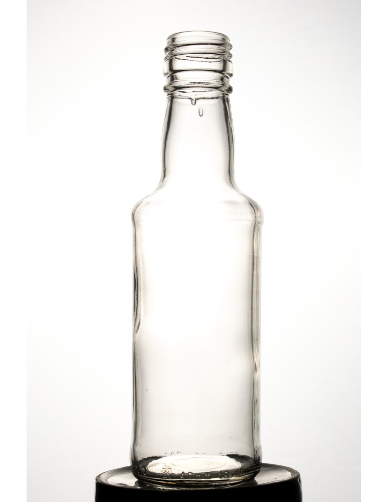 Szklane butelki na alkohol - galoniki - Butelka monopolowa 200 ml · fi 28 mm · złota nakrętka · komplet 6 sztuk - product b2b.wamar.biz 3