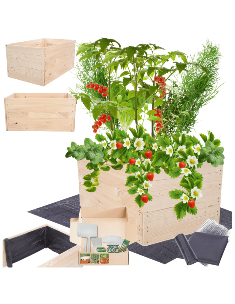 Uprawowe skrzynie ogrodowe- Warzywniaki- skrzynia do uprawy - Skrzynia na warzywa skrzynie na warzywnik inspekt donica grządka 45x103x80 - product b2b.wamar.biz 1