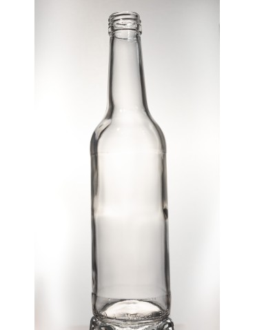 Szklane butelki na alkohol - galoniki - Przezroczysta butelka 330 ml ze złotą zakrętką fi 28mm · 6 sztuk - product 3