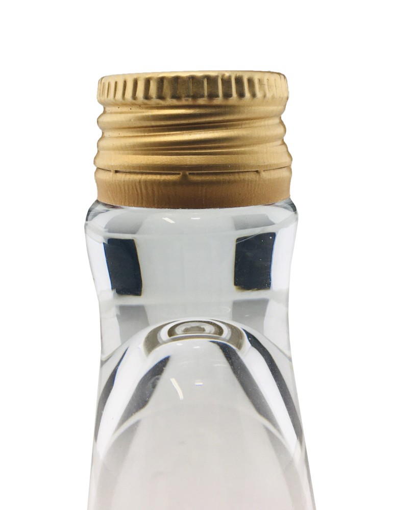 Szklane butelki na alkohol - galoniki - Transparentna butelka monopolowa 500 ml ze złotą zakrętką fi 28mm · 6 sztuk - product b2b.wamar.biz 5