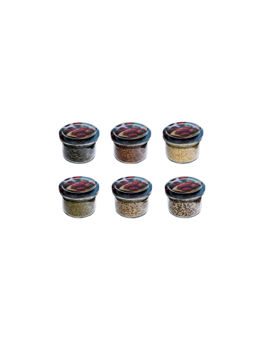 Słoiki - Słoiczki na miód 235 ml (⌀82) malinowe wieczka · 6-pak - product 3