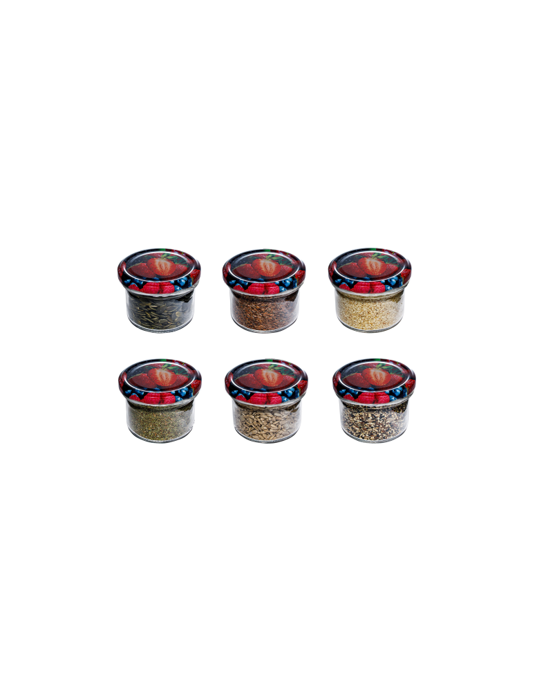 Słoiki - Słoik zwykły 235 ml · Pokrywka (⌀82) "Wieloowocowa" · 6 sztuk - product b2b.wamar.biz 3