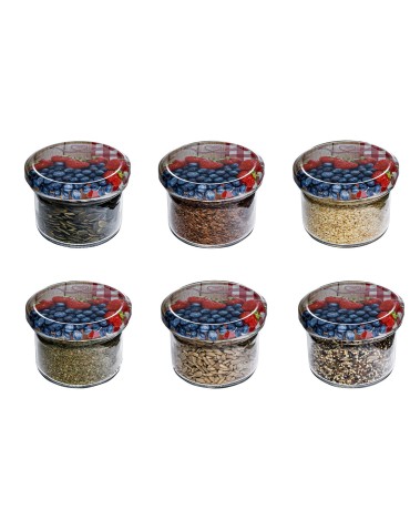 Słoik zwykły 250 ml · Wieczko (⌀82) z grafiką “alpejską” · 6-pak