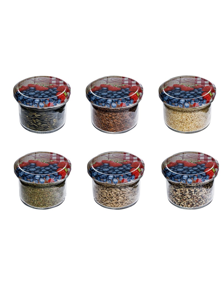 Słoiki - Słoik zwykły 250 ml · Wieczko (⌀82) z grafiką “alpejską” · 6-pak - product b2b.wamar.biz 1