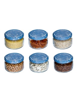 Słoik 250 ml zwykły · Pokrywka (⌀82) z nadrukiem “śnieżynka” · 6-pak